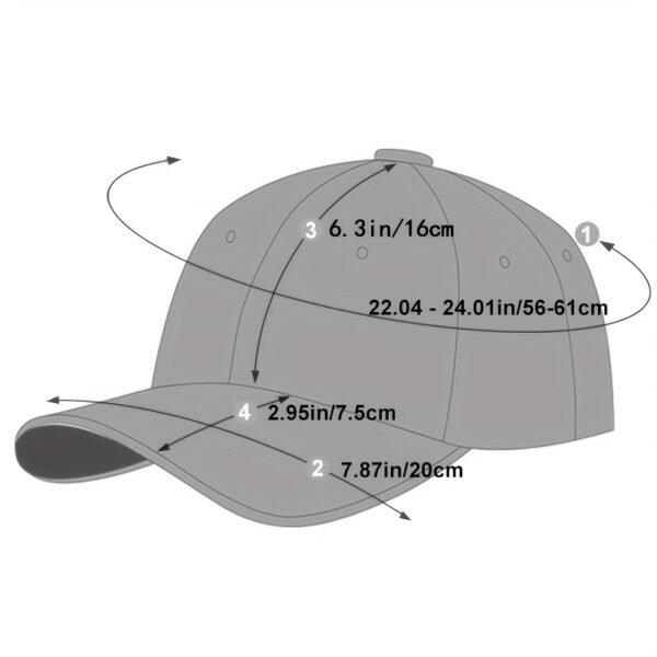 1 Top Men's Hole Breathable Baseball Cap - Image 4