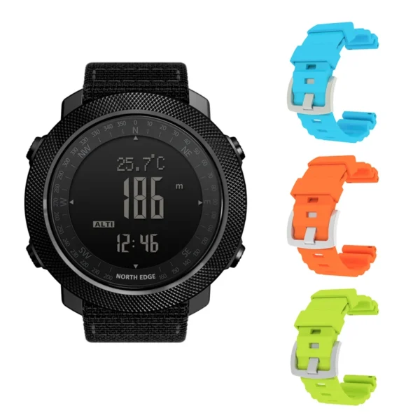 NORTH EDGE Men's sport Digital watch Hours Running Swimming Military Army watches Altimeter Barometer Compass waterproof 50m - Image 7