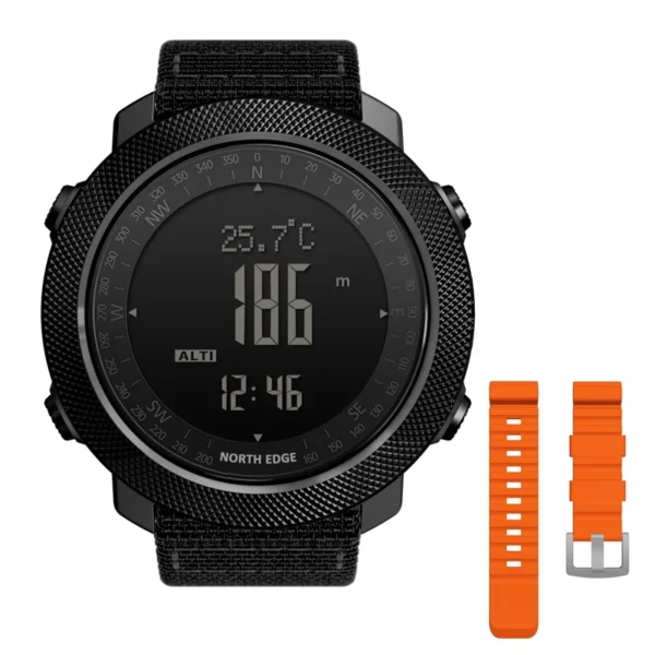 NORTH EDGE Men's sport Digital watch Hours Running Swimming Military Army watches Altimeter Barometer Compass waterproof 50m - Image 10