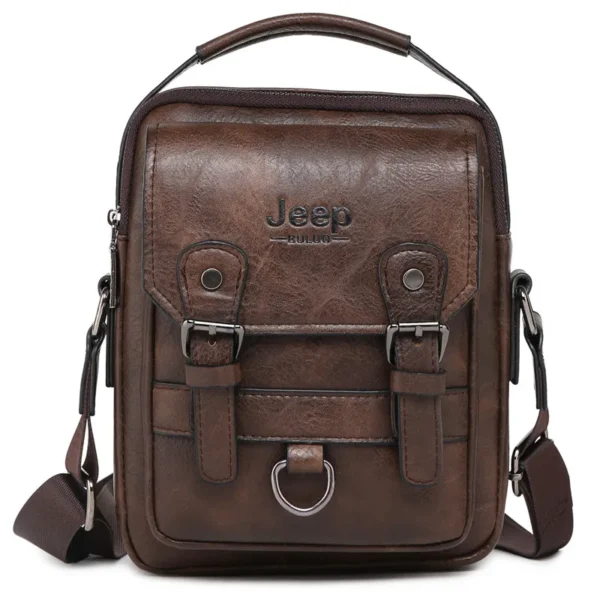 JEEP BULUO Multi-function Business Handbags Men New Man's Shoulder Bag Large Capacity Leather Messenger Bag Crossbody Big Brand - Image 8