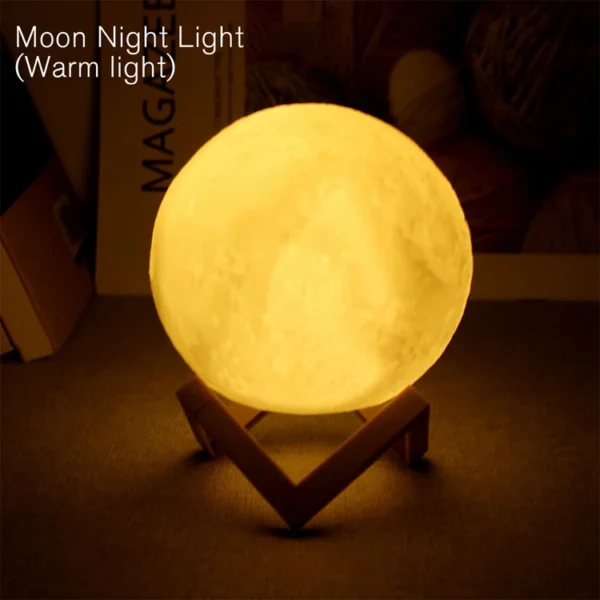 Book Light LED Moon Light Galaxy Light, Moon Night Light, Girl, Boy, Child Birthday Gift, Bedroom Decoration Indoor lighting - Image 9