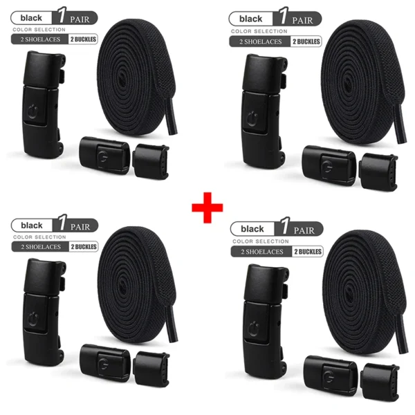 8mm No Tie Shoe Laces Press Lock Shoelaces Without Ties Elastic Laces Sneaker Kids Adult Widened Flat Shoelace for Shoes - Image 12