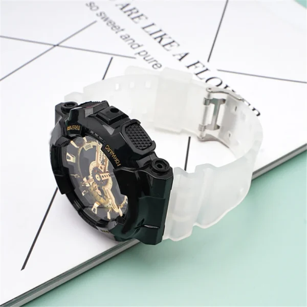 Rubber Replacement Watch Strap for Casio G-Shock GA-100/110/120/150/400/700 GD-100/110/120 GW-8900 GLS-100 Resin Band Bracelet - Image 4