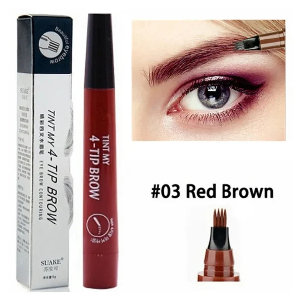 4 Point Eyebrow Pencil Maquillajes Para Mujer Waterproof Liquid Eyebrow Pen Makeup Long Lasting Cosmetic Microblade Brow Pencil - Image 7