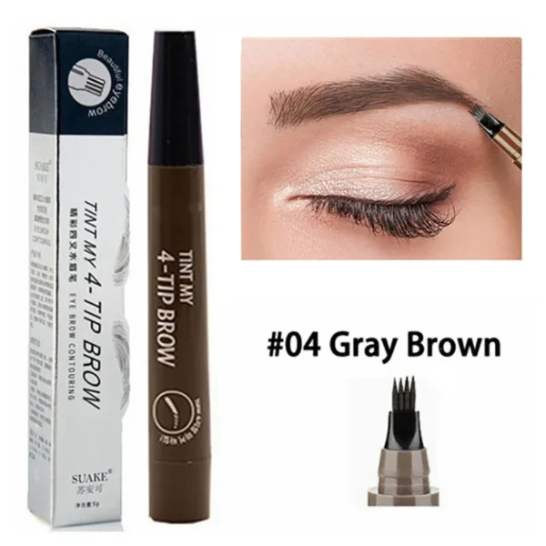 4 Point Eyebrow Pencil Maquillajes Para Mujer Waterproof Liquid Eyebrow Pen Makeup Long Lasting Cosmetic Microblade Brow Pencil - Image 11