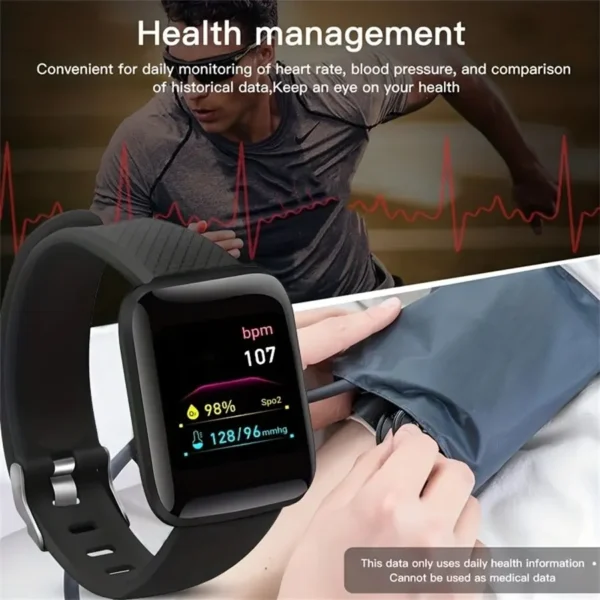 Multifunction Smart Watch For Men Women Calories D13 Smartwatch - Image 3