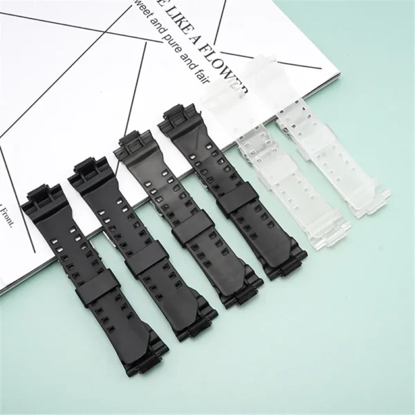 Rubber Replacement Watch Strap for Casio G-Shock GA-100/110/120/150/400/700 GD-100/110/120 GW-8900 GLS-100 Resin Band Bracelet - Image 2