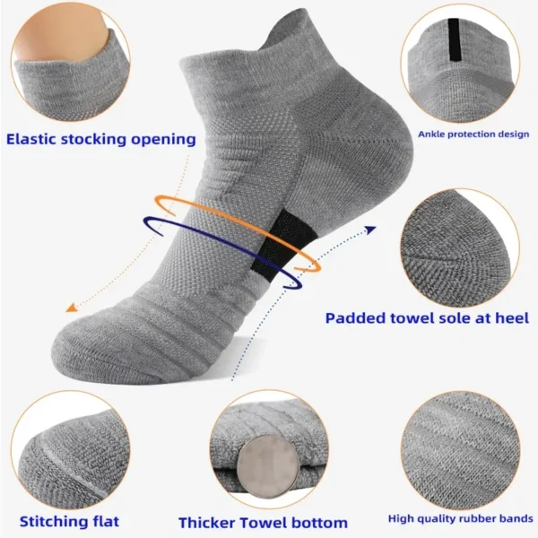 1/3 Pairs Anti-slip Football Socks Men Cotton Sock - Image 3