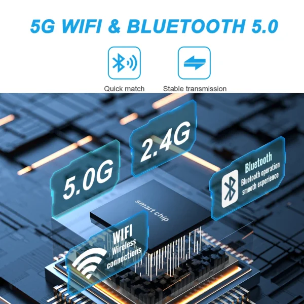 New Wired to Wireless CarPlay and Android Auto 2 in 1 Mini Adapter 5GHz WiFi5 for 99% Original Wired CarPlay/Auto Cars - Image 6