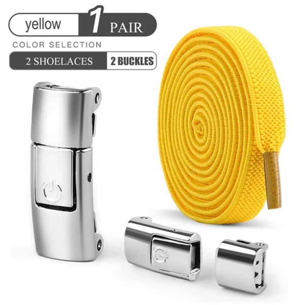 8mm No Tie Shoe Laces Press Lock Shoelaces Without Ties Elastic Laces Sneaker Kids Adult Widened Flat Shoelace for Shoes - Image 27