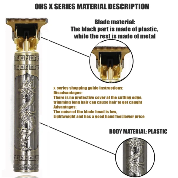 T9 Hair Repair Beard Shaving Body Hair Trimmer Clippers Electric Machine Shaver - Image 3