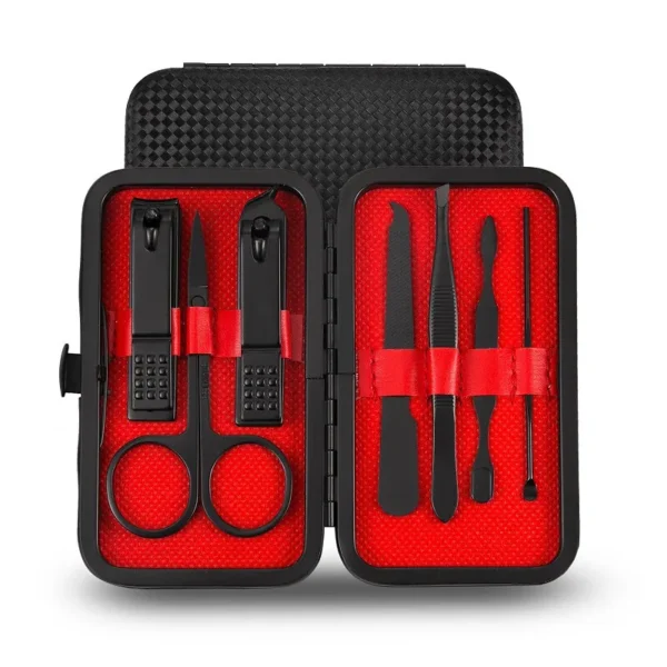 7/10/12/18/20/24PCS Set Professional Manicure Set Kits Stainless Steel Fingernail Toenail Clippers Set with Leather Portable - Image 2