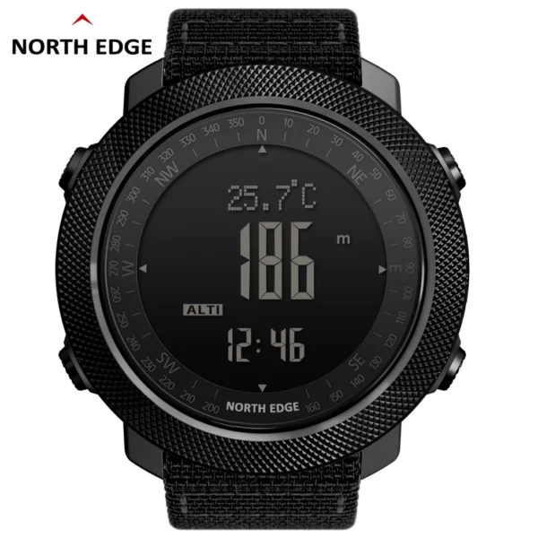 NORTH EDGE Men's sport Digital watch Hours Running Swimming Military Army watches Altimeter Barometer Compass waterproof 50m - Image 2