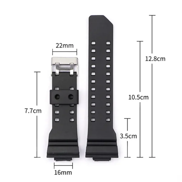 Rubber Replacement Watch Strap for Casio G-Shock GA-100/110/120/150/400/700 GD-100/110/120 GW-8900 GLS-100 Resin Band Bracelet - Image 6