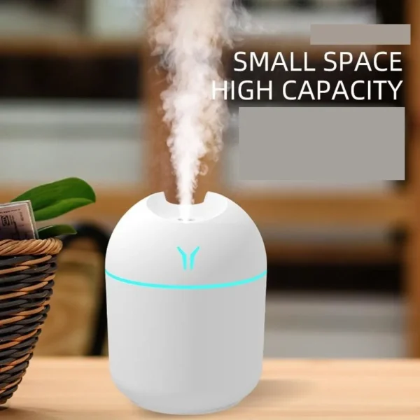 250ML USB Mini Air Humidifier Aroma Essential Oil Diffuser - Image 2
