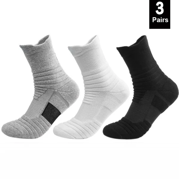 1/3 Pairs Anti-slip Football Socks Men Cotton Sock - Image 11