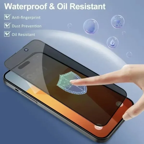 5Pcs Full Cover Privacy Screen Protector For iPhone - Image 4