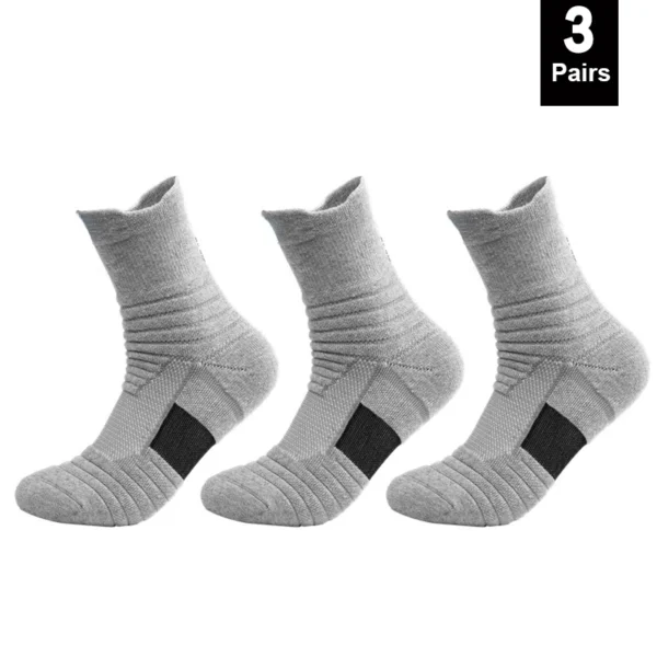 1/3 Pairs Anti-slip Football Socks Men Cotton Sock - Image 12