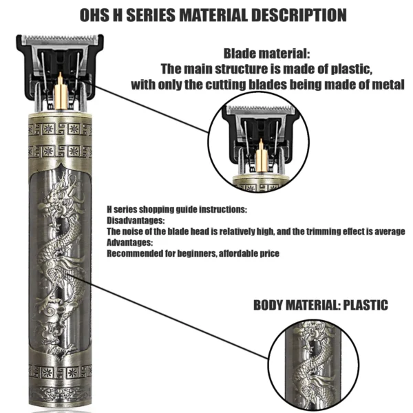 T9 Hair Repair Beard Shaving Body Hair Trimmer Clippers Electric Machine Shaver - Image 2