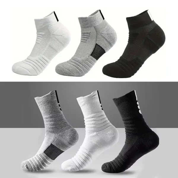 1/3 Pairs Anti-slip Football Socks Men Cotton Sock - Image 2