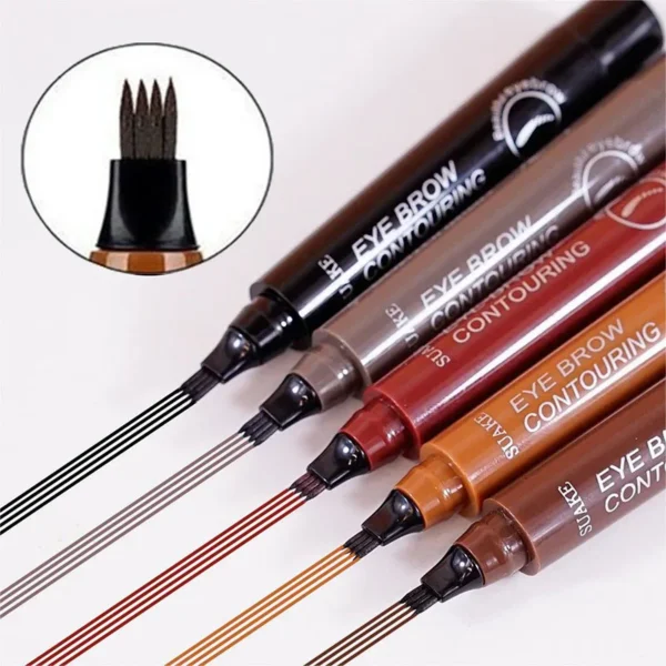 4 Point Eyebrow Pencil Maquillajes Para Mujer Waterproof Liquid Eyebrow Pen Makeup Long Lasting Cosmetic Microblade Brow Pencil - Image 3