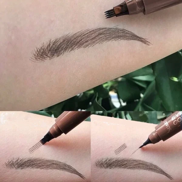 4 Point Eyebrow Pencil Maquillajes Para Mujer Waterproof Liquid Eyebrow Pen Makeup Long Lasting Cosmetic Microblade Brow Pencil - Image 2