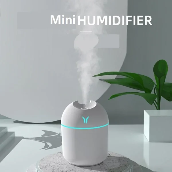 250ML USB Mini Air Humidifier Aroma Essential Oil Diffuser - Image 3