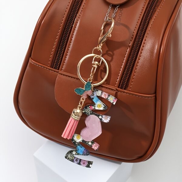 1pc New MOM Keychain Mother's Day LOVE Gift Glitter Sunflower Acrylic Keychain Bag Backpack Accessory To Mother Valentine's Day Gift Hanger - Image 2